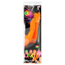 Rukavičky oranžové neonové